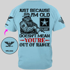 Customized Veterans T-shirt - Personalized Military Branch, Rank and Name Veteran Themed Apparel - A Gift For Husband,Family,Veteran - OLESA
