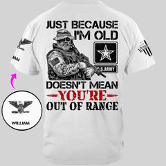 Customized Veterans T-shirt - Personalized Military Branch, Rank and Name Veteran Themed Apparel - A Gift For Husband,Family,Veteran - OLESA