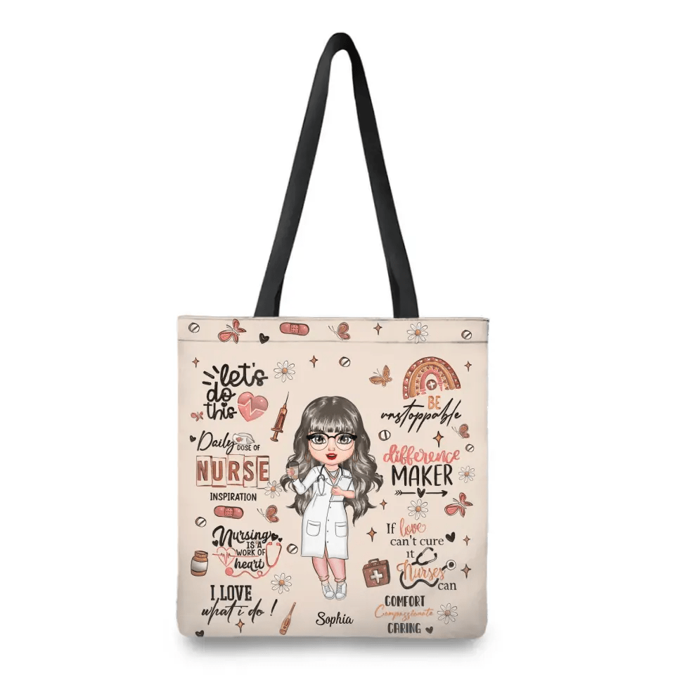 Daily Dose Of Nurse - Personalized Custom Tote Bag - Nurse's Day, Appreciation Gift For Nurse - OLESA