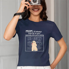 Dog Personalized Custom Unisex T-shirt - We'll Always Look Up To You - OLESA