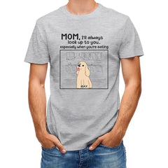 Dog Personalized Custom Unisex T-shirt - We'll Always Look Up To You - OLESA