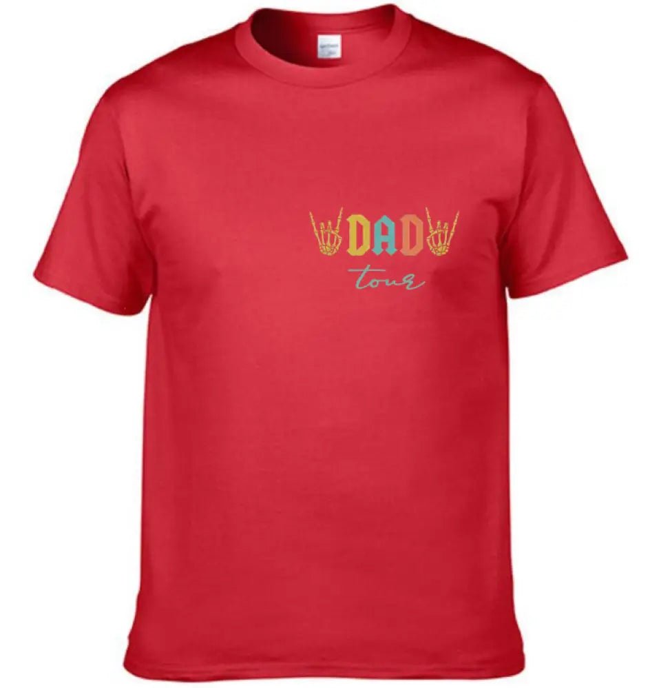 Fatherhood Tour T-Shirt, Sometimes I Rock It Sometimes It Rocks Me - OLESA