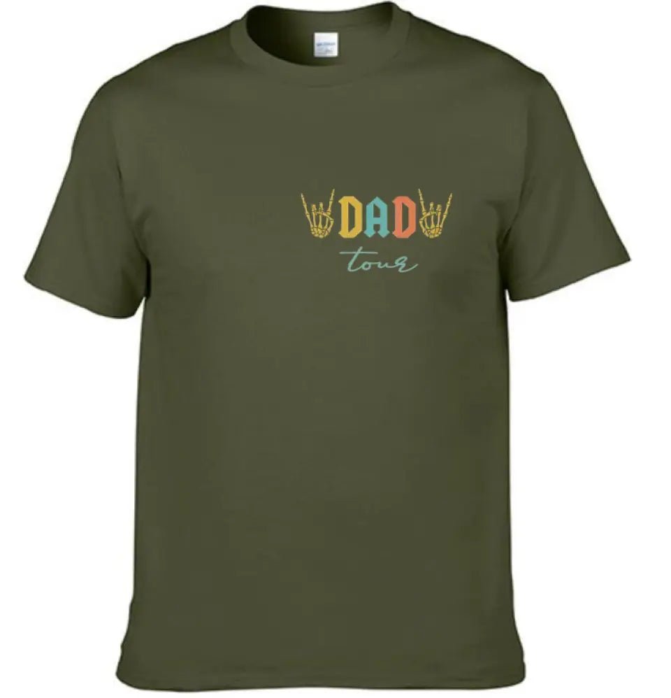 Fatherhood Tour T-Shirt, Sometimes I Rock It Sometimes It Rocks Me - OLESA