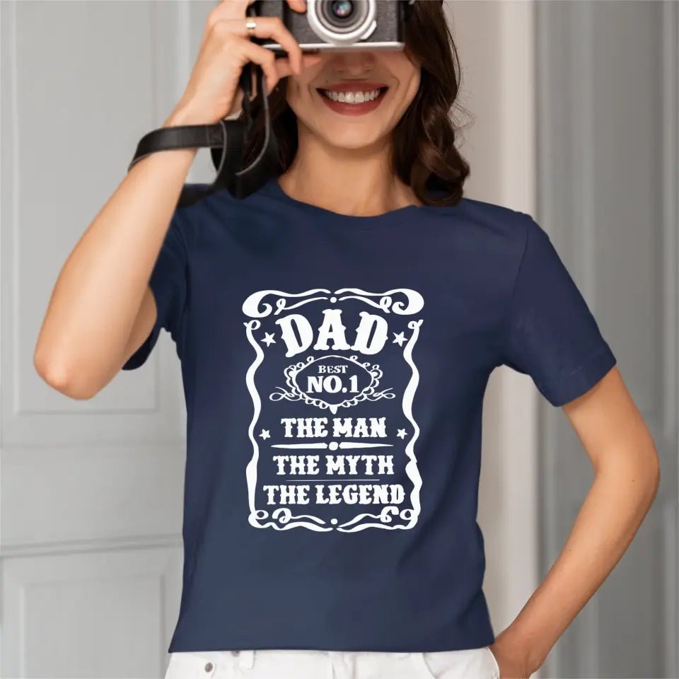 Father's Day t-shirt, Best Dad, Whiskey Label, Happy Fathers Day - OLESA