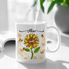 First Mom Now Grandma - Gift For Mothers, Grandmas - Personalized Mug - OLESA