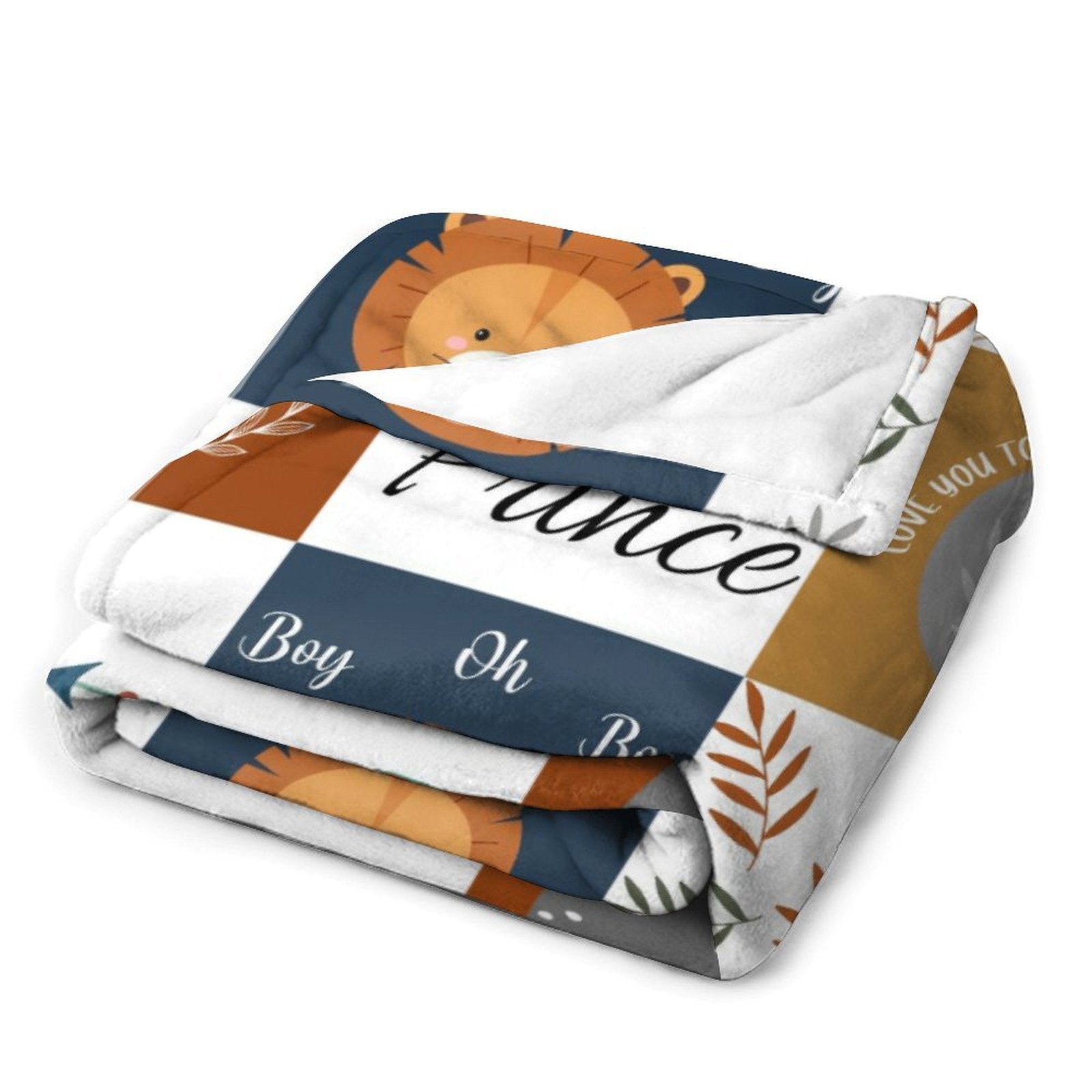 Free shipping✈️Baby Boy Blanket Personalized, Boho Wild Animal Boy Nursery Arrow Blanket - OLESA