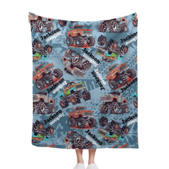 Free Shipping✈️Customized Baby Blanket with Old Truck Name - OLESA