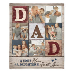 Free shipping✈️Personalized Family Photo Blanket - Gifts For Dad Husband - OLESA