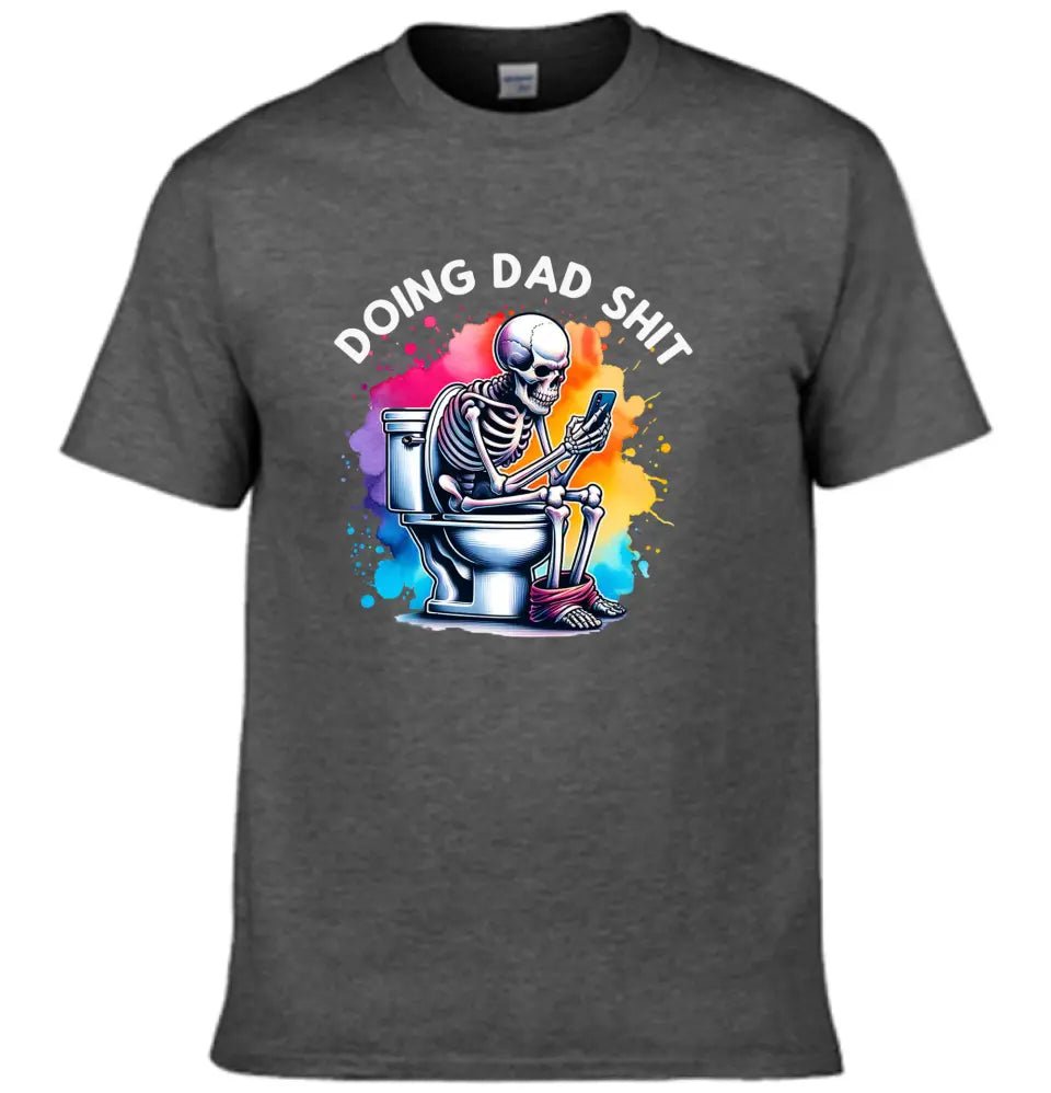 Funny Skeleton Toilet Sublimation Design, Trendy Father's Day T-Shirt - OLESA