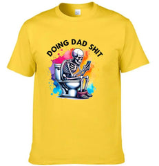 Funny Skeleton Toilet Sublimation Design, Trendy Father's Day T-Shirt - OLESA