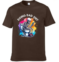 Funny Skeleton Toilet Sublimation Design, Trendy Father's Day T-Shirt - OLESA