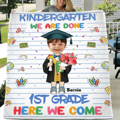 Gifts For Kids In Graduation - Personalized Photo Blanket - OLESA