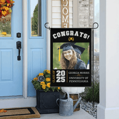 Graduation Celebration - Graduation Gift - Personalized Custom Photo Flag - OLESA