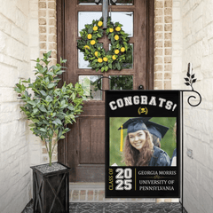 Graduation Celebration - Graduation Gift - Personalized Custom Photo Flag - OLESA