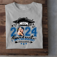 Graduation Mom Pride - Gifts for Mom - Custom Photo Personalized T-Shirt - OLESA