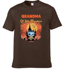 Grandma of Little Monsters - Family Personalized Custom T-shirts, a gift for Grandma and Grandpa - OLESA