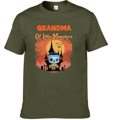 Grandma of Little Monsters - Family Personalized Custom T-shirts, a gift for Grandma and Grandpa - OLESA