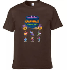 Grandma's Favorite Beer - Personalized T - Shirt, Halloween Gift - OLESA