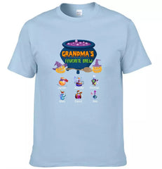 Grandma's Favorite Beer - Personalized T - Shirt, Halloween Gift - OLESA