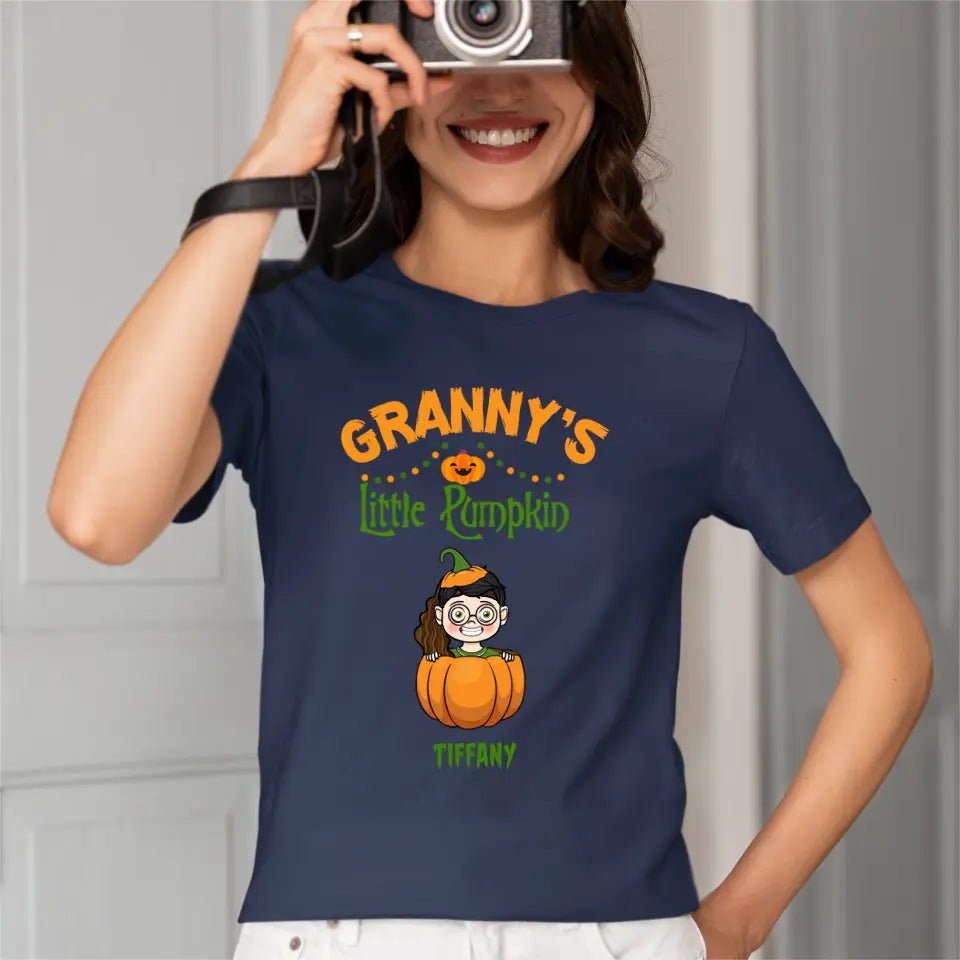 Happy Halloween - Personalized Pumpkin T - Shirt - A Halloween Gift for Family - OLESA