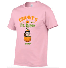 Happy Halloween - Personalized Pumpkin T - Shirt - A Halloween Gift for Family - OLESA