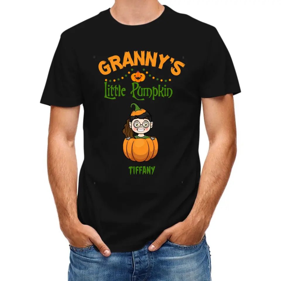 Happy Halloween - Personalized Pumpkin T - Shirt - A Halloween Gift for Family - OLESA