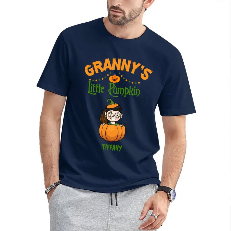 Happy Halloween - Personalized Pumpkin T - Shirt - A Halloween Gift for Family - OLESA