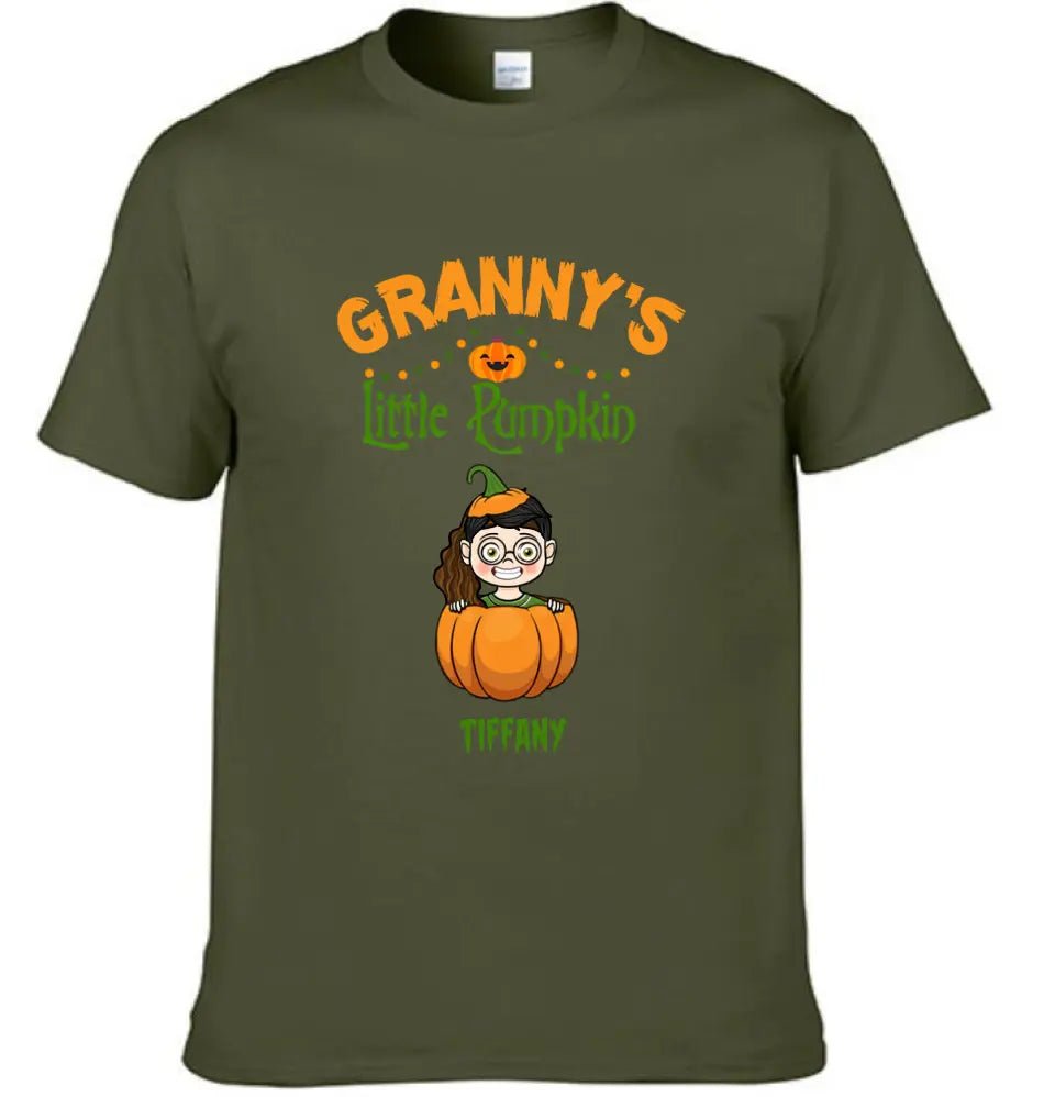 Happy Halloween - Personalized Pumpkin T - Shirt - A Halloween Gift for Family - OLESA