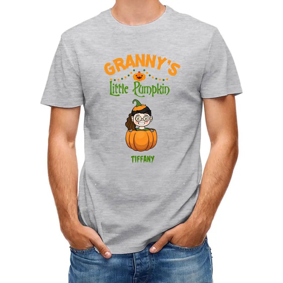 Happy Halloween - Personalized Pumpkin T - Shirt - A Halloween Gift for Family - OLESA