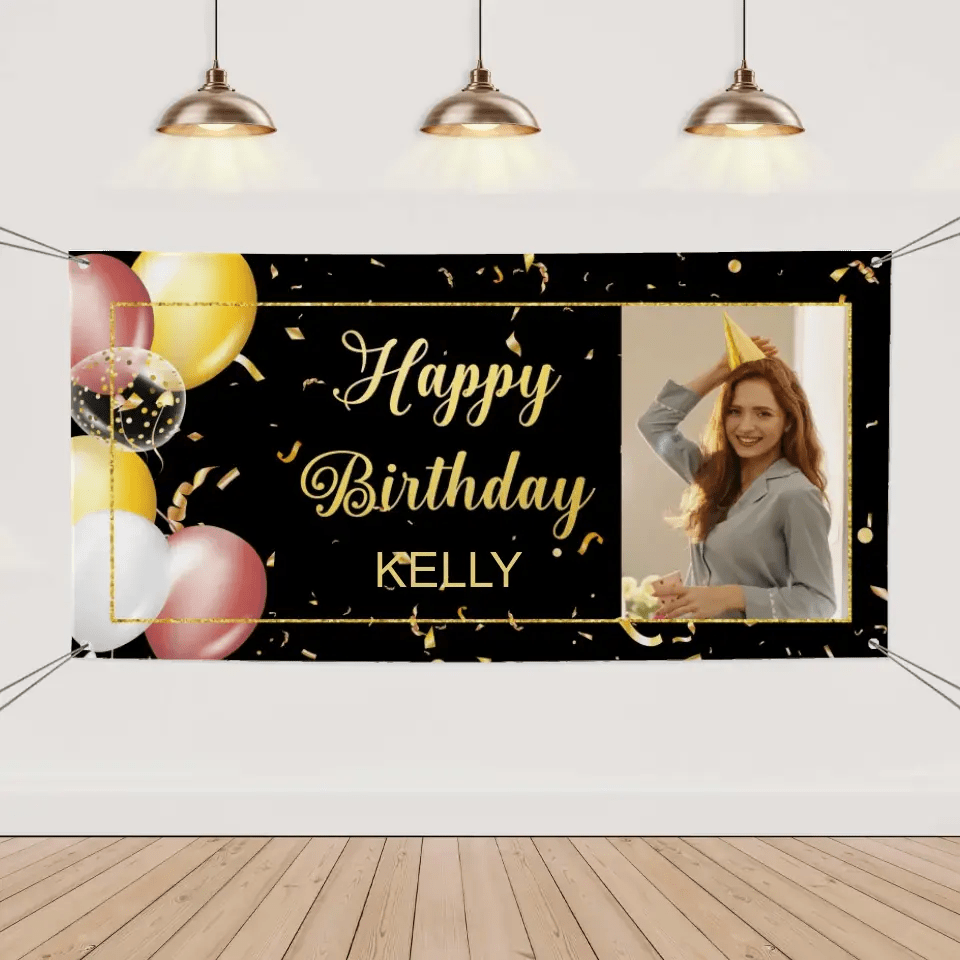 Let Your Story Shine With Personalised Photo Birthday Banners - OLESA