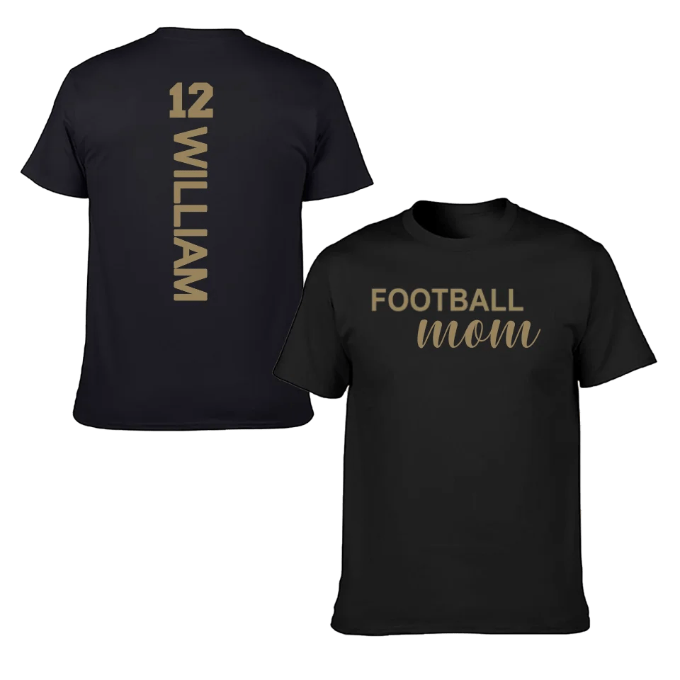 Love football - Personalised Name And Number T-Shirt - A Gift for Family,Players - OLESA