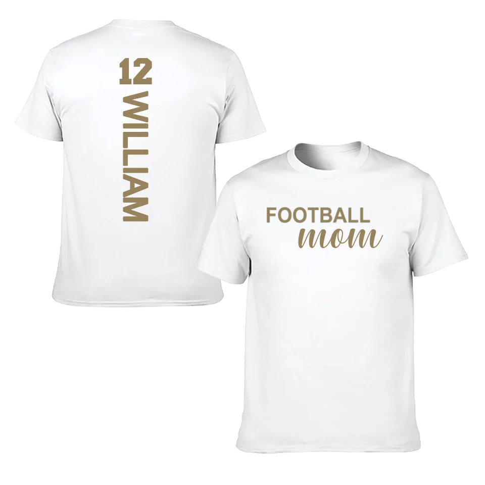 Love football - Personalised Name And Number T-Shirt - A Gift for Family,Players - OLESA