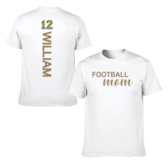 Love football - Personalised Name And Number T-Shirt - A Gift for Family,Players - OLESA