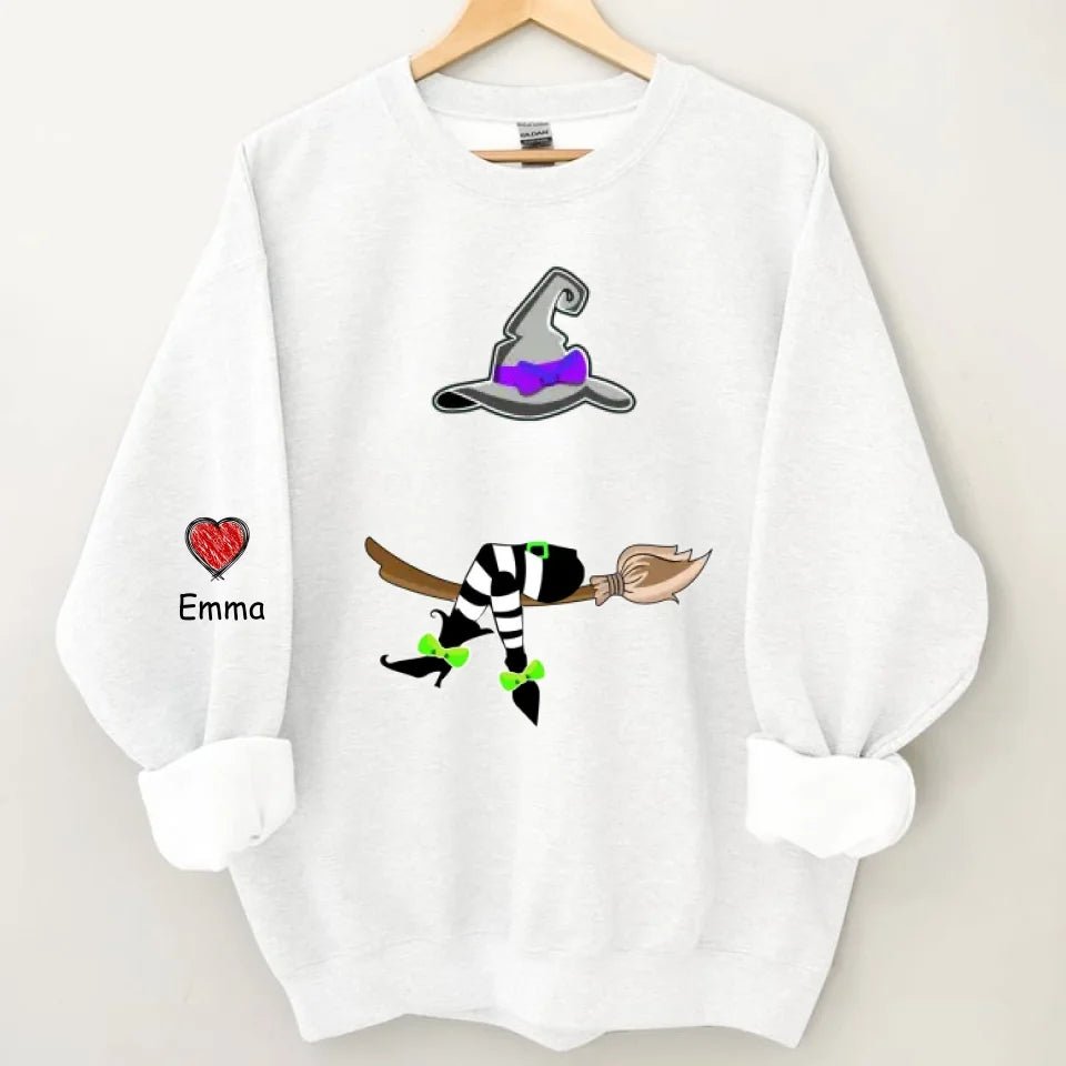 Magic Grandma - Personalized Name Custom Sweatshirt with Grandchildren's Names Customized on the Sleeve - Gift for Grandma - OLESA