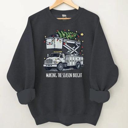 Making The Season Bright - Customized Christmas Sweatshirts - Christmas Gifts for the Family - OLESA