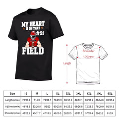 My Heart Is On That Field - Personalised Football Game Day T-Shirt - A Gift for Players,Family,Friend - OLESA