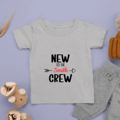 New To The Crew - Name Customized Children's T - Shirt - OLESA