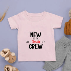 New To The Crew - Name Customized Children's T - Shirt - OLESA