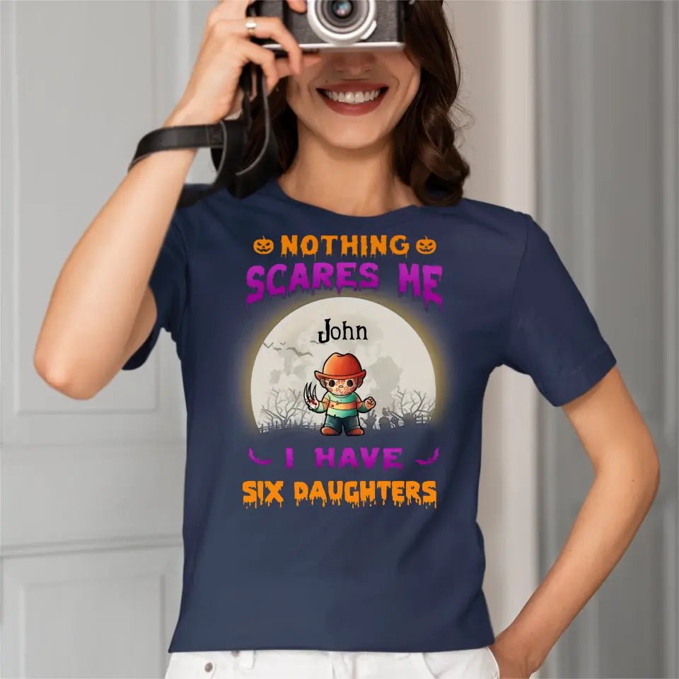 Nothing Scares Me Personalized Halloween T - Shirt - OLESA