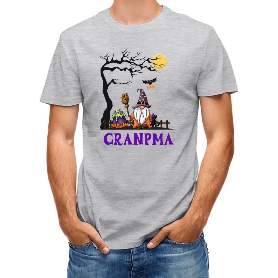 Old Halloween Wizard - Name Customized T - Shirt - OLESA