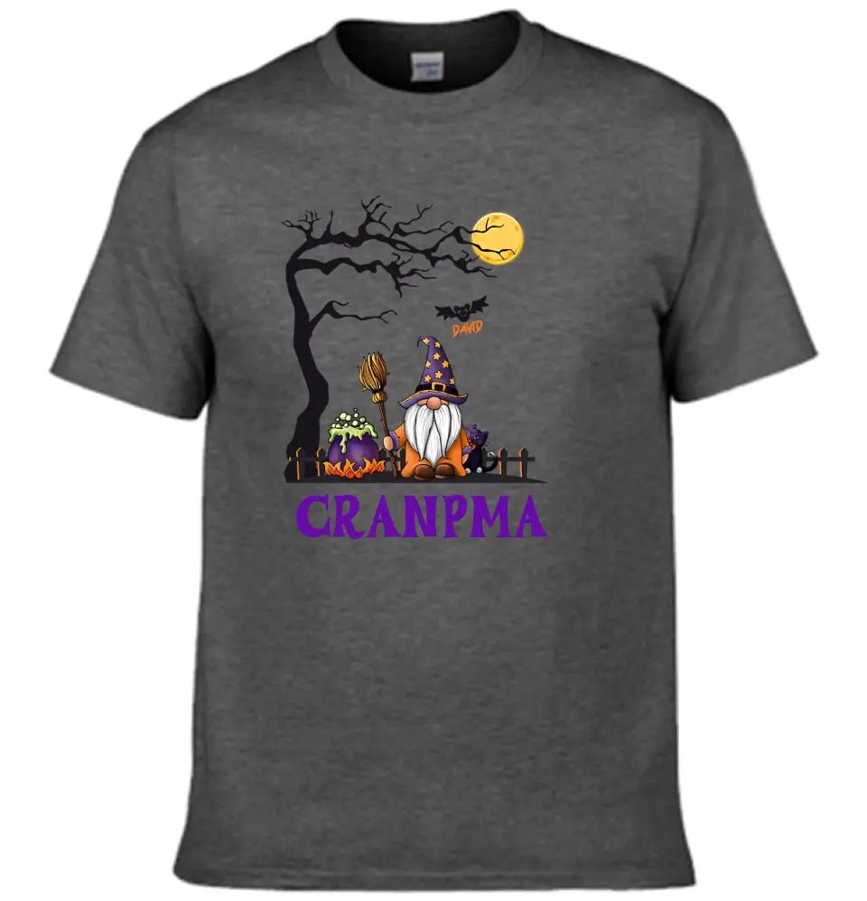 Old Halloween Wizard - Name Customized T - Shirt - OLESA