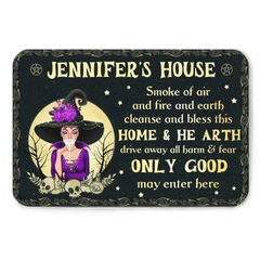 Only the Good May Enter Here - Personalized Custom Decorative Doormat - A Gift for Yourself, a Halloween Present - OLESA