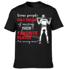 Personalized Baseball Boy T-shirt, Some People Only Dream Of Meeting Their Favorite Player, Sports Tees Mother's Day Gift For Baseball / Hockey / Basketball Lovers and Players - OLESA