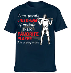 Personalized Baseball Boy T-shirt, Some People Only Dream Of Meeting Their Favorite Player, Sports Tees Mother's Day Gift For Baseball / Hockey / Basketball Lovers and Players - OLESA