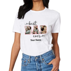 Personalized Best Dad Custom Photo Shirt - OLESA
