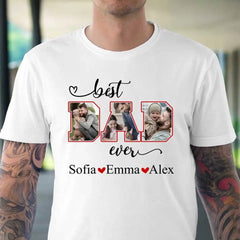 Personalized Best Dad Custom Photo Shirt - OLESA