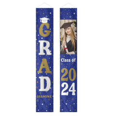 Personalized Custom 1 Photo Graduation Door Banner Party Decorations - OLESA