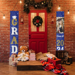 Personalized Custom 1 Photo Graduation Door Banner Party Decorations - OLESA