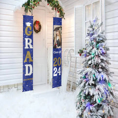 Personalized Custom 1 Photo Graduation Door Banner Party Decorations - OLESA