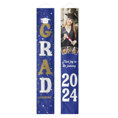 Personalized Custom 4 Photo Graduation Door Banner Party Decorations - OLESA